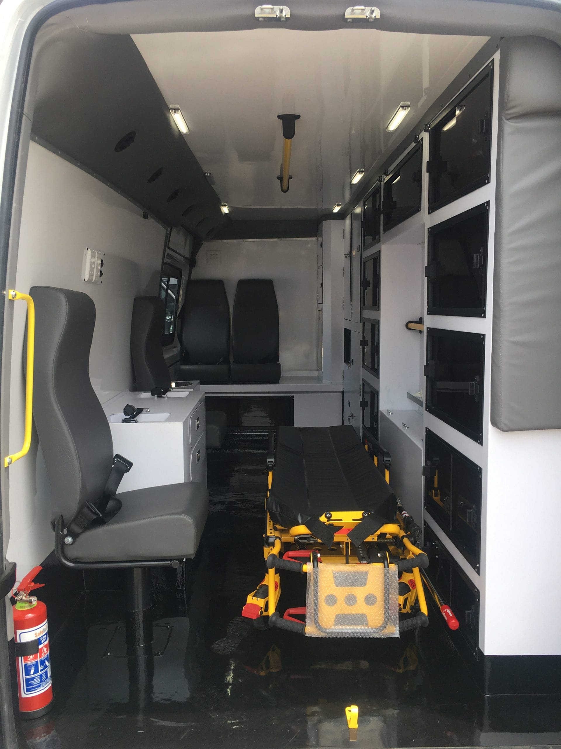 Specialised ICU ambulance on Mercedes Sprinter